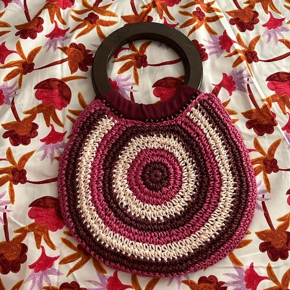 Round Raffia Bag - Picture 2 of 3